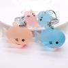 Cute Dolphin Whale Shape Keychain Key Chain Accessories Gift For Car Key Women Cartoon Ocean Animal Keyring Bag Pendant