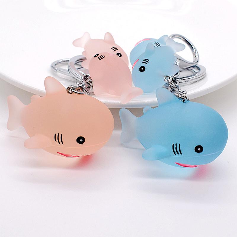 Cute Dolphin Whale Shape Keychain Key Chain Accessories Gift For Car Key Women Cartoon Ocean Animal Keyring Bag Pendant
