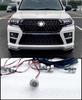 Передний бампер Toyota Land Cruiser Black Warrior 2012-2022 с 8 светодиодными дневными ходовыми огнями