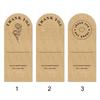 50PCS Brown Thank You Stickers Kraft Paper Sealing Labels Creative Thanks Decals  For Small Business