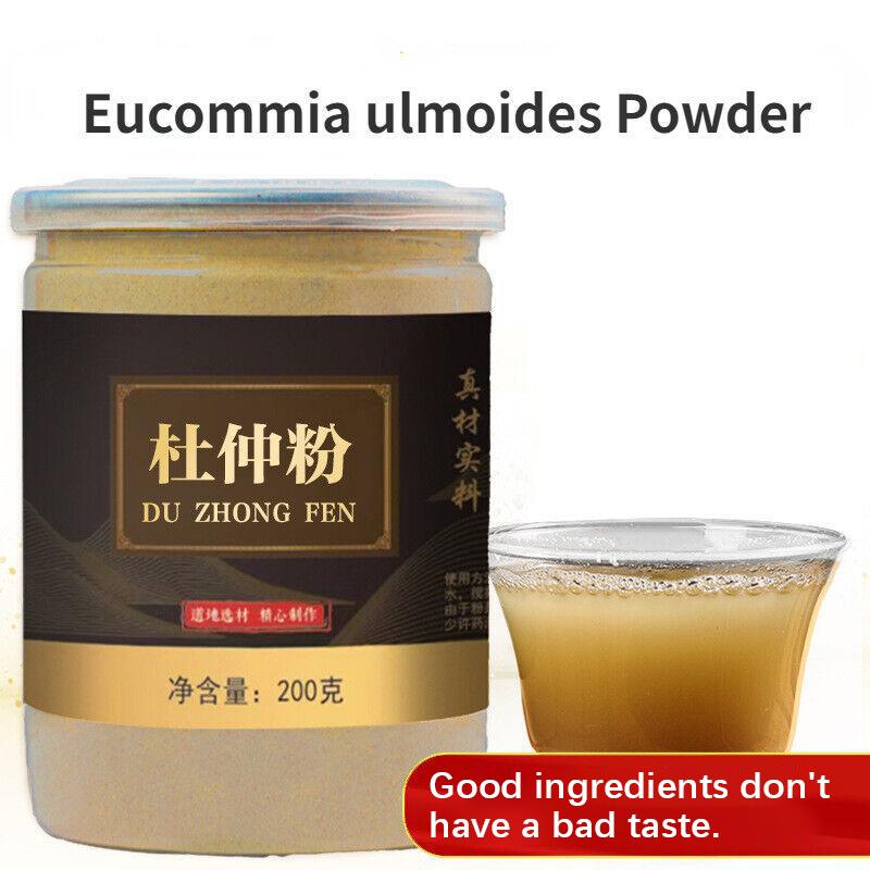 Порошок коры Eucommia Du Zhong, китайский травяной чай, 200 г, 100% чистый порошок