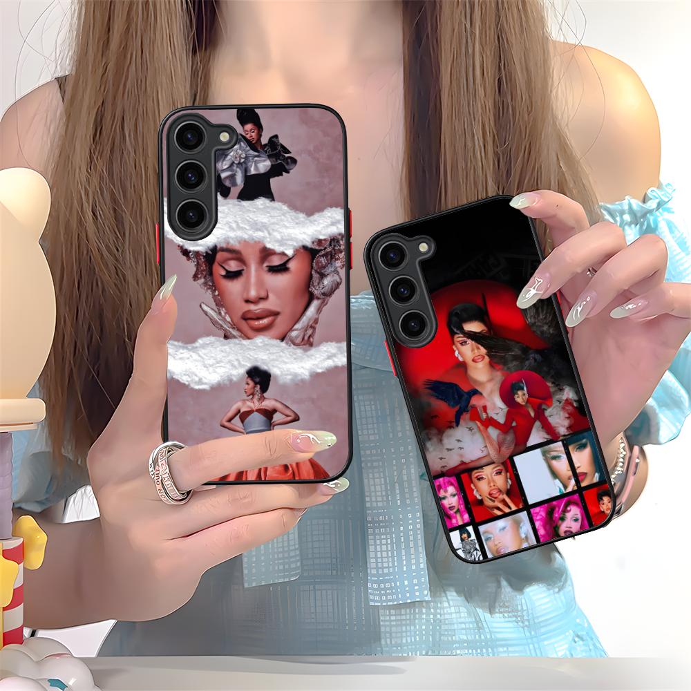 Силиконовый чехол для мобильного телефона Cardi B для Samsung Galaxy S26 S25 S24 S23 S22 S21 Plus FE Ultra Цветной чехол