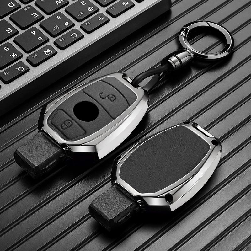 Interior Mouldings 2 3 button New Alloy Style Car Key Case Cover Shell Fob for Mercedes Benz A B C E S Class W204 W205 W212 W213