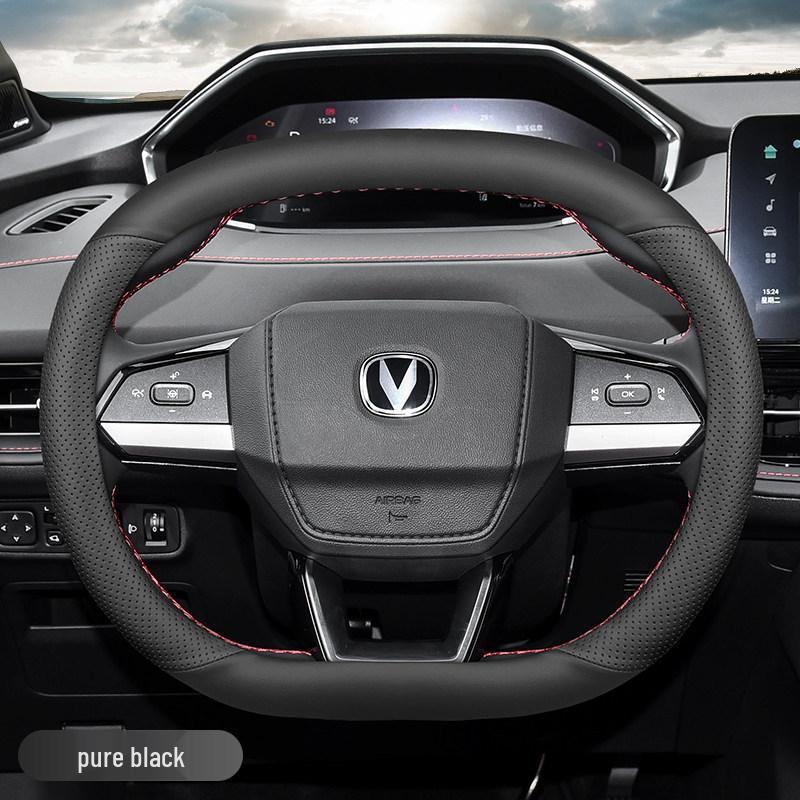 Оригинальная кожаная накладка на руль Changan CS55 PLUS & Yidda Unikunividd 2-го/3-го поколения
