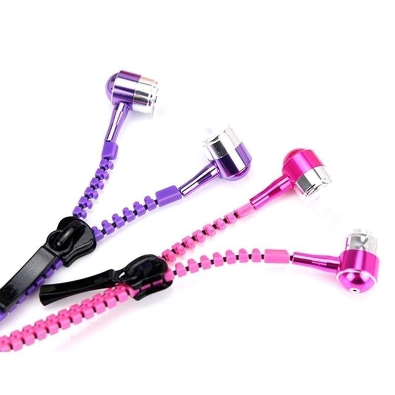 3,5 мм наушники-вкладыши на молнии СТЕРЕО наушники гарнитура + микрофон наушники крутые