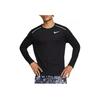 Nike Dri-Fit Miler Long Sleeve Running Casual T-Shirt Men Tops Black CU0319-010