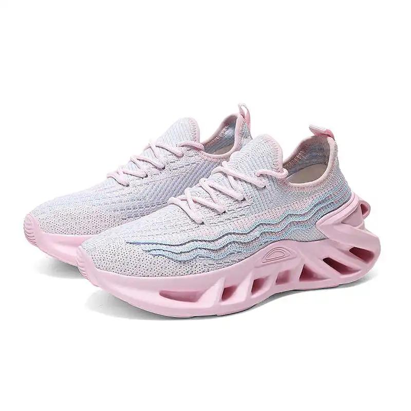 Модные кроссовки на тонком каблуке с круглым носком 41 Тренировочные Роскошные мужские лоферы Бежевая обувь Мужская спортивная Tenisfeminino Sneachers Donna