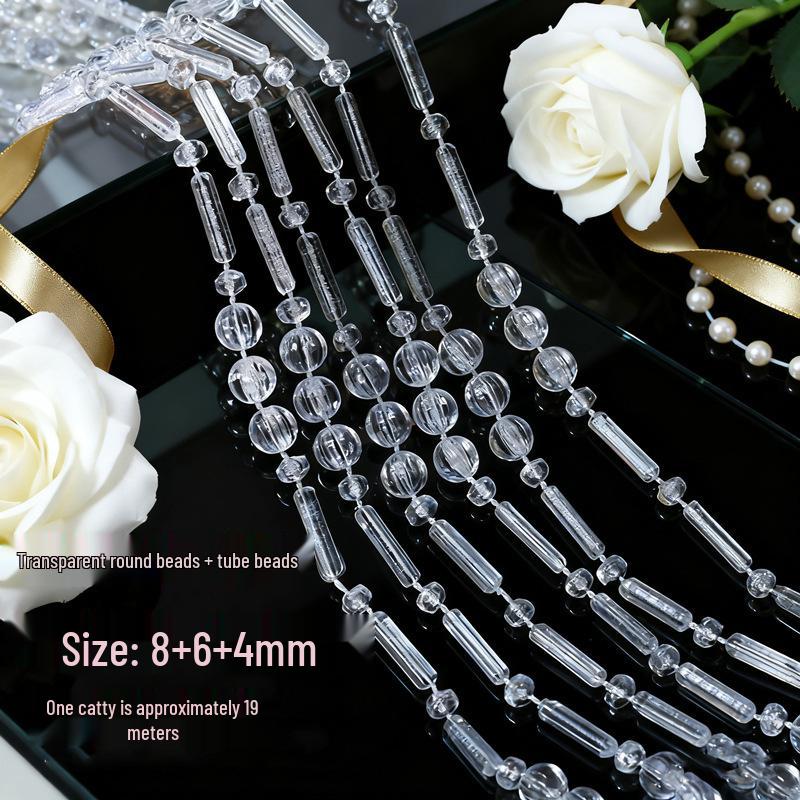 Акриловые бусины НЛО 10 мм для свадебной гирлянды, украшения прохода или люстры