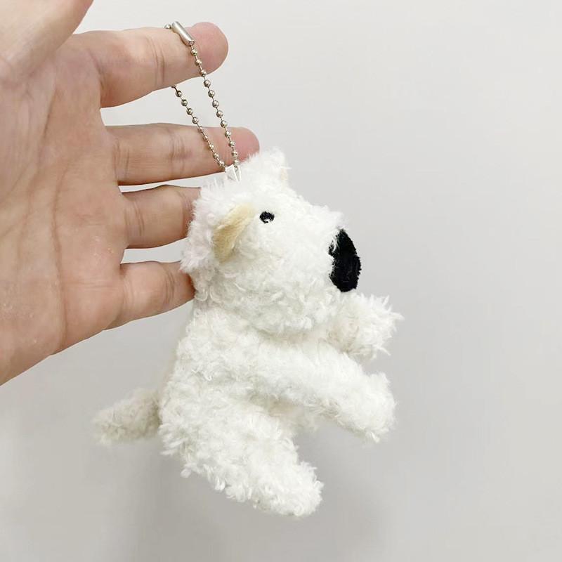 And Colorful Stylish Plush Dog Keychain Doll Ideal For Birthday Party Favors