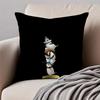 tThe Penguins of Madagascares Cushion Cover Pillowcase Antidustmite Invisible Zipper Short Plush Sofa Cushion