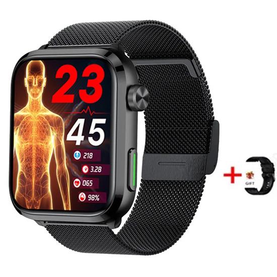 SACOSDING Bluetooth Call Смарт-часы Артериальное давление Кислород в крови Мониторинг сна Дистанционный уход за семьей и другом Спортивные умные часы для мужчин