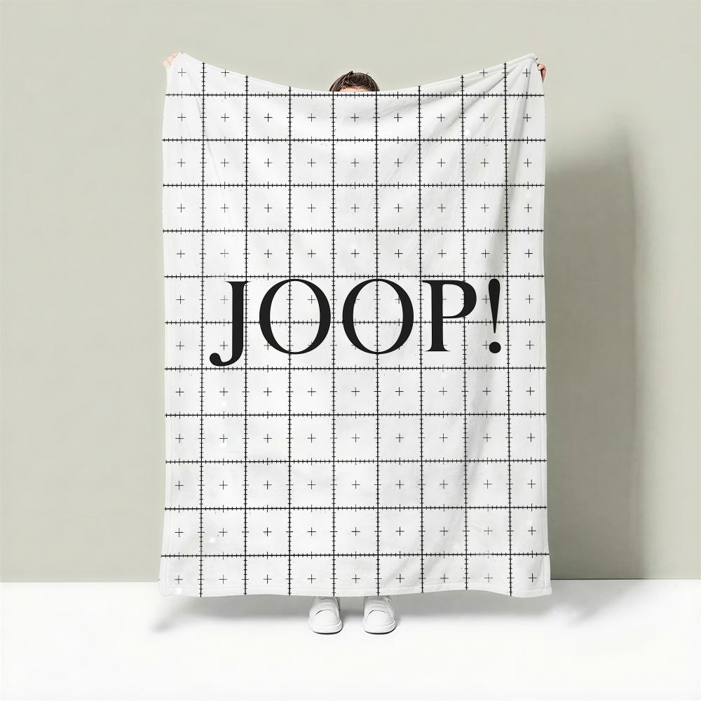 Fashion J-Joop Throw Lightweight 240g Flannel Blanket Soft Skin-friendly for Summer Cooling