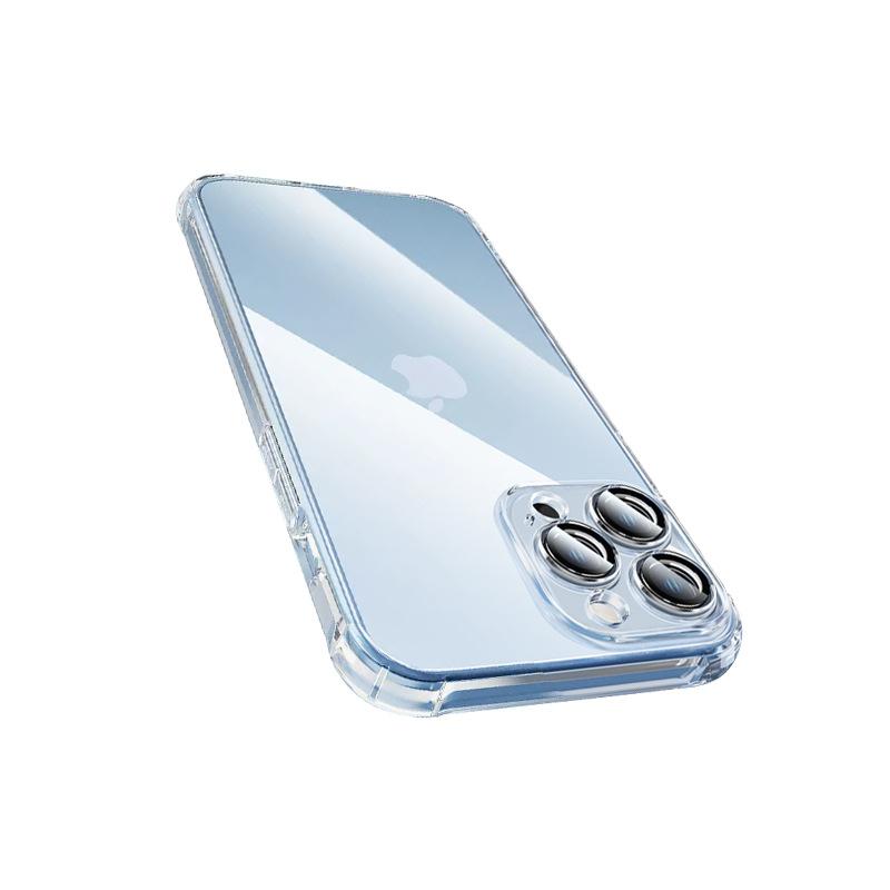 Чехол для мобильного телефона Apple 16 iPhone 15 Apple 14 Promax Four Corner Airbag Anti-fall 13 Прозрачный 12 Мягкий чехол
