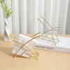 1pc/2pcs-Napkin Holder Metal Paper Stand Tissue Dispenser Luxury Retro Table Decoration Freestanding Home Decor