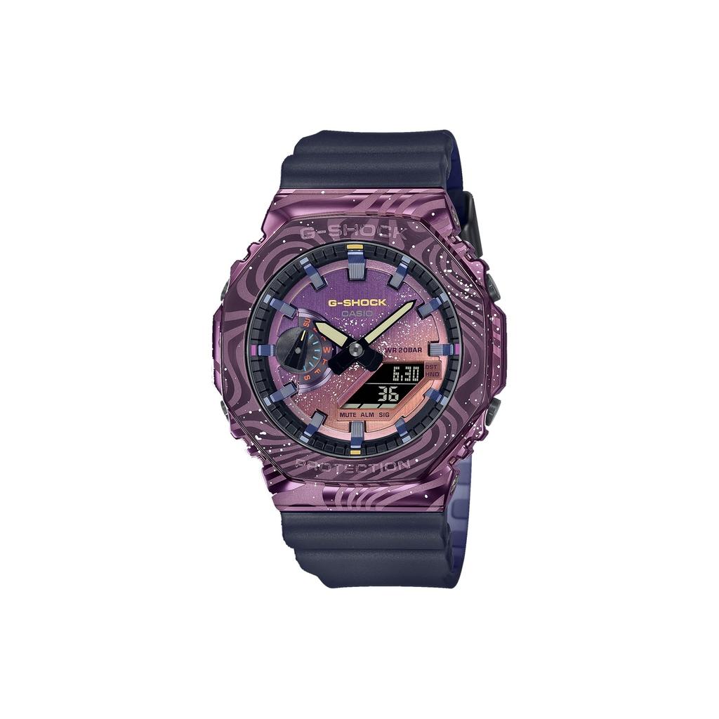 Casio Унисекс Полностью Металлическая Серия Фиолетовые Часы GM-2100MWG-1APFY