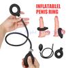 Новое надувное кольцо для пениса для мужчин, задерживающее эякуляцию, для более сильной эрекции, секс-игрушка, SM-замок, кольцо для спермы, мужское кольцо, пенис увеличивается с помощью помпы