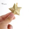 6 шт. сверкающая 3D рождественская подвеска в форме звезды с ремешком, блестящая звезда, украшение для рождественской елки, сделай сам, ремесленный декор для вечеринки