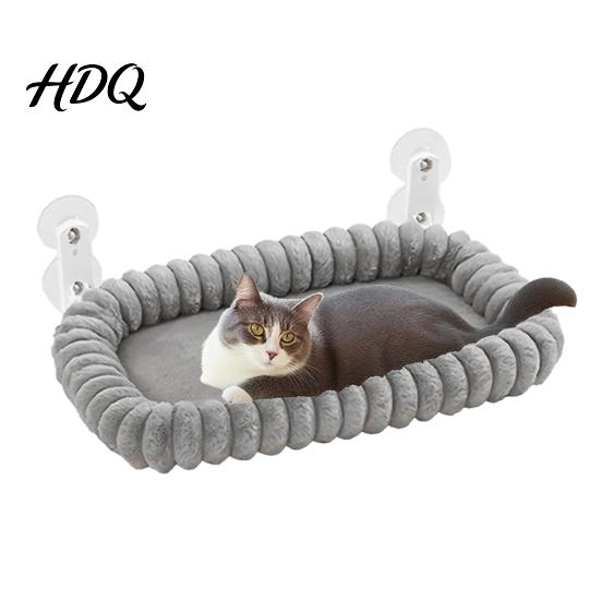 Indoor Cat Heavy-Duty with Hammock Window Perch Windowsill Foldable Suction Cups Lounger Bed Washable Plush