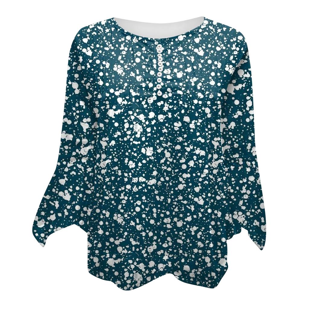 Женская рубашка с принтом на пуговицах, рубашка, леггинсы, топ