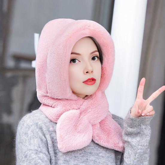 Women Hat Solid Color Elastic Knitted Warm Winter Hat