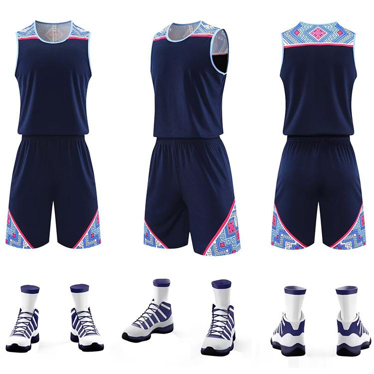 American Basketball Suit Men'S College Students Children'S Training Suit Sports Quick-Drying Team Game Jersey Summer