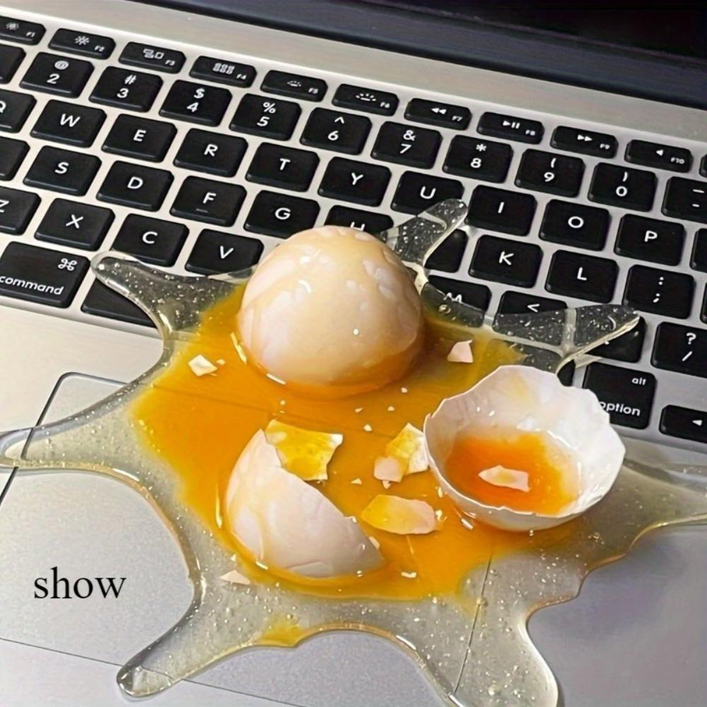 Юмористический держатель для мобильного телефона с разбитым яйцом, универсальный держатель для мобильного телефона, новинка, имитация игрушечных аксессуаров, прочные материалы