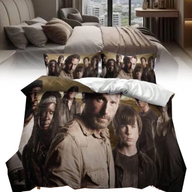 Dead Walking The Series Printed Duvet Cover Pillowcase Bedding Three Piece Set