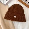 2025 новая осенне-зимняя универсальная теплая шапка с большой окружностью головы, утолщенная шерстяная шапка, показывающая лицо, маленькая вязаная шапка
