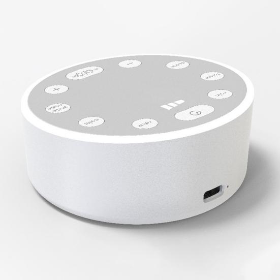 Звуковая машина с белым шумом Регулируемая громкость Функция памяти Несколько звуковых эффектов для сна Компактный размер Портативный генератор белого шума Устройство для помощи во сне