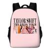 Taylor Swift Themed Kids School Backpack Set Elementary Students Oxford Fabric Breathable Lightweight With Padded Straps