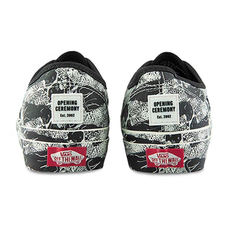 Кеды унисекс Opening Ceremony x Vans Authentic Леопардовая клетка Черно-белые VN0A348A43M