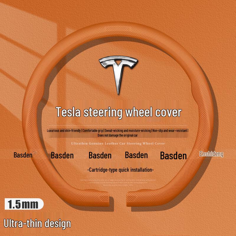 Tesla Buckle-Type Steering Wheel Cover for Model Y, Model S, and Updated Model 3