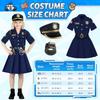 Halloween Children's Police Uniform Suit Long Sleeves, Halloween Cosplay Professional Play Male and Female Police Uniform