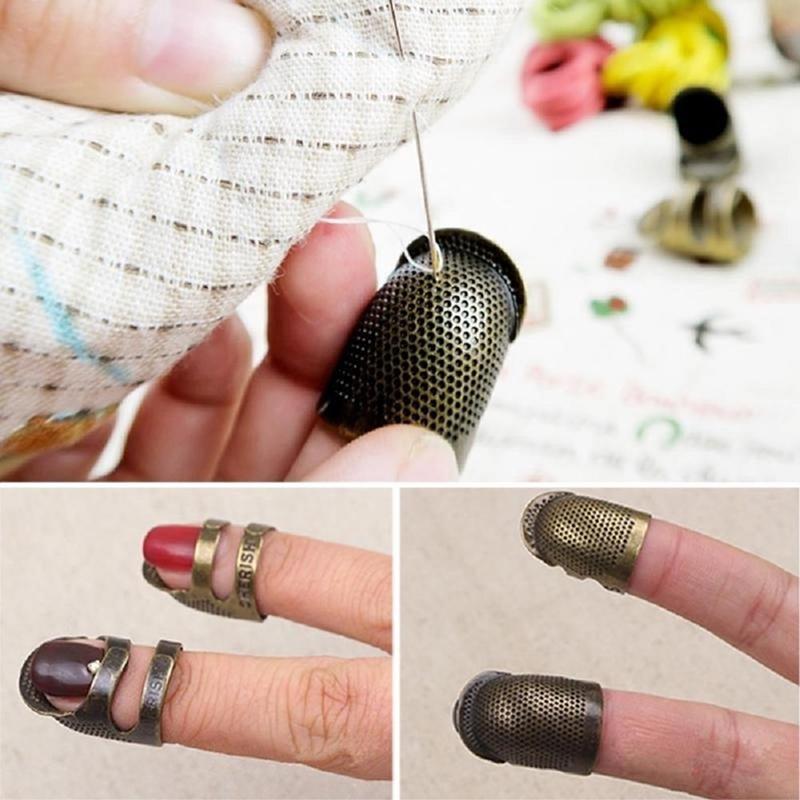 Vintage Sewing Thimble Finger Protector Ring Sewing Knitting Accessories Tools