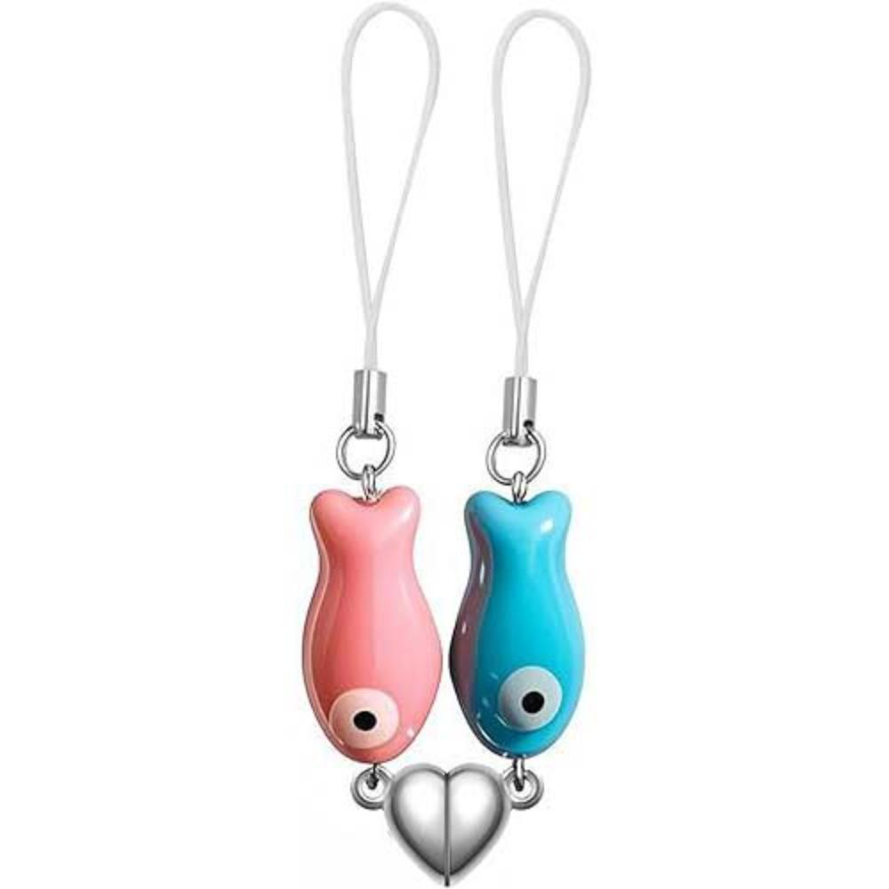 Hanging Ornament Magnetic Matching Keychain Bag Charm Couples Keychain  Best Friend