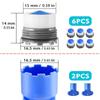 6PCS Kitchen Bathroom Sink Faucet Aerator Replacements Cache Aerators with 2 Key Removal Wrench Tool