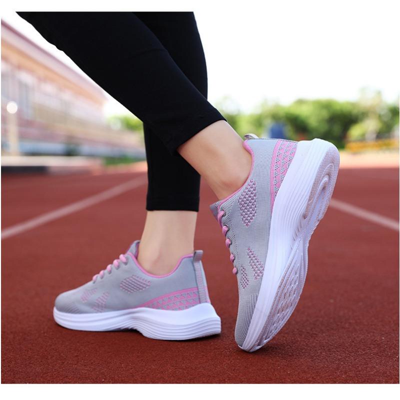Осенняя новая женская обувь, дышащая сетчатая беговая обувь, повседневная спортивная обувь для женщин