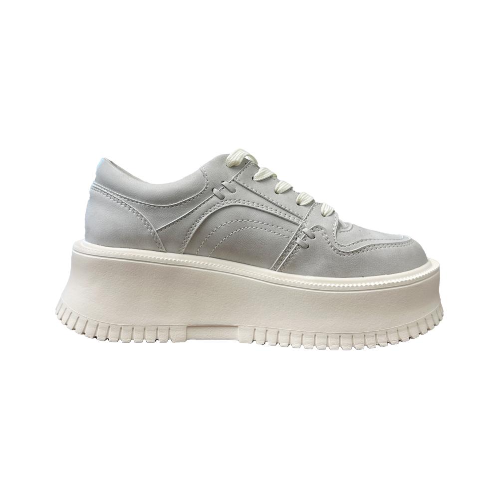 Pairs In Paris Sissel Women'S Height-Increasing Sneakers Pasw310 Grey White