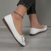 2024 модные повседневные лоферы, женские туфли на плоской подошве, женская элегантная удобная обувь с узлом-бабочкой, женская мягкая классическая офисная обувь
