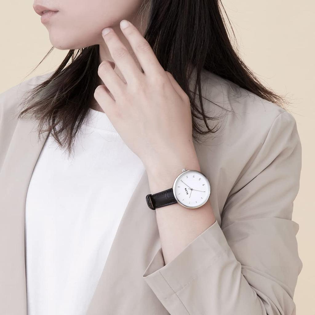 Часы KLON, простые наручные часы, черные, с тиснением под крокодила, 38 мм, стильные мужские часы KLON CONNECTION ELFIN FIRST 38 мм, мужские, женские, женские -CROCO-