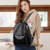 Ladies Bookbag Feminine Large Capacity Backpack Leather High-quality Feminine Vintage School Bags