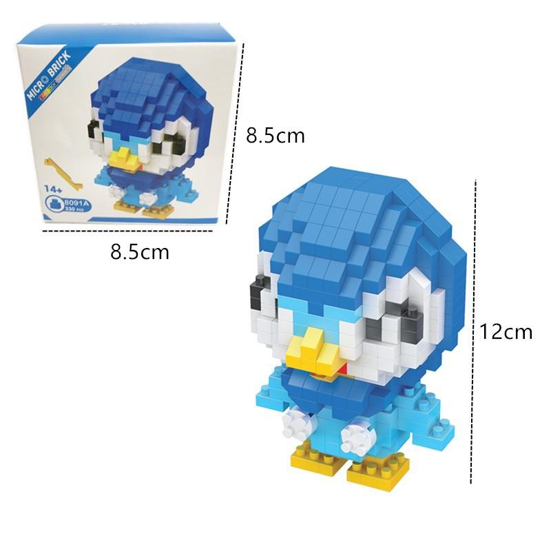 Pokemon Micro Building Blocks LBOYU Jigglypuff Gengar Mudkip Piplup Raichu Bulbasaur Pikachu Mini Brick Figures Toy  For Kids
