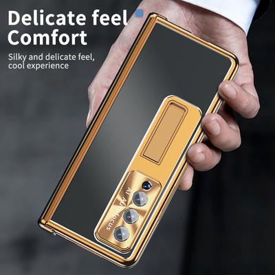 Алюминиевый чехол для мобильного телефона с защитой от падения для Samsung Galaxy Z Fold 4 5g Fold4 Fold3 Fold 3 Zfold4, чехлы из закаленного стекла