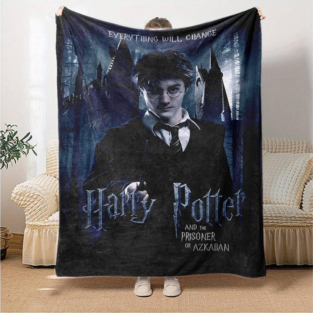 1pc Harry Potter Prisoner of Azkaban Flannel Blanket Soft Warm Throw for Home, Office, Travel, All-Season Cozy Bedding GiftL1193