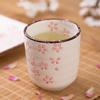 Kawaii Vintage Cherry Blossoms Teaware Ceramic Drinkware Pottery Cup Water Cup Teacup