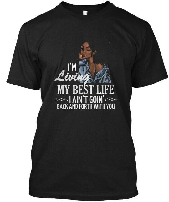 Футболка 'Im Living My Best Life' Сделано в США Размеры от S до 5XL