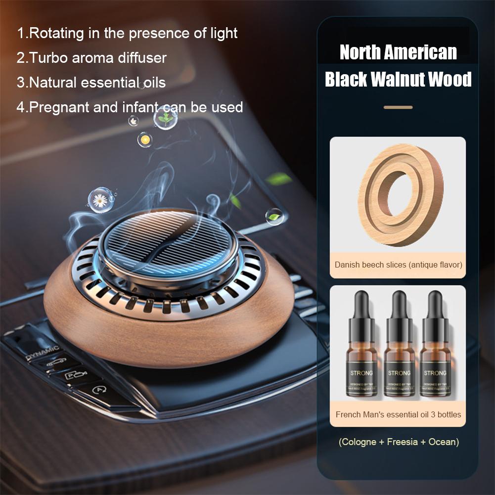 Освежитель воздуха для автомобиля на солнечной батарее, автоматический диффузор духов для автомобиля, приборная панель, основные украшения, диффузор для удаления запаха масла B0P4