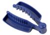Delish Kitchen Pearl Metal Slicer 7cm x 10cm x 3cm with a safety holder for Cutter, Navy, (W) (D) (H), gripping. (CC-1274)