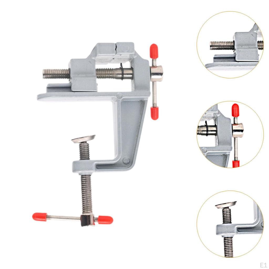 Mini Bench Vice Table Clamp Sturdy Lightweight Metal Convenient Portable for DIY Electronics Small
