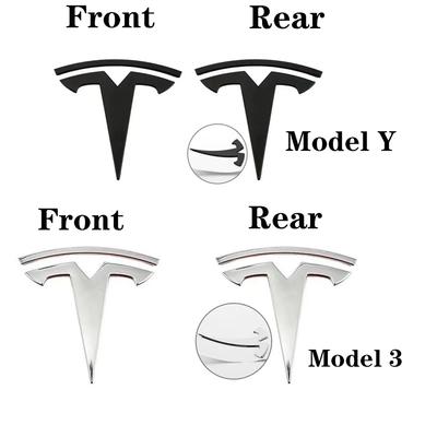 1 шт. ABS для Tesla Model 3 Mode Y Автомобиль Передний Капот Крышка Логотипа Эмблема Наклейка Стайлинг Кузов Автомобиля Задний Багажник Значок Аксессуары